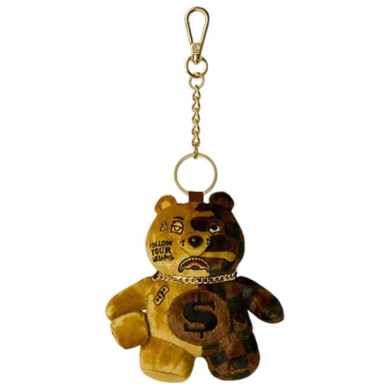 Sprayground Μπρελόκ Sip Gold Drip Bear Keychain